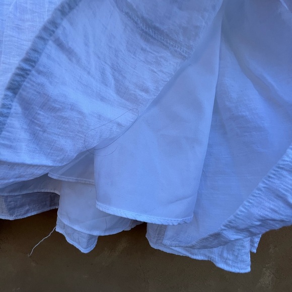 Express White Tie shoulder Tier Maxi Dress in Size Small - Picture 7 of 9